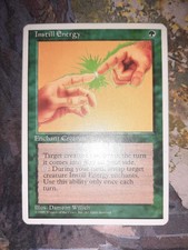 MTG - Instill Energy - 4th Edition - Moderate Play