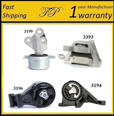 4 piezas montaje de motor y transmisión para Chevrolet Impala 2014-2017 2,5 L Foto 1 de 4