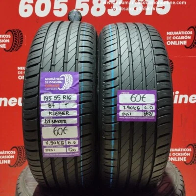 2x 195 55 R16 87T KLEBER DYNAXER  6.0/6.0MM REF. 8951 - Imagen 1 de 4