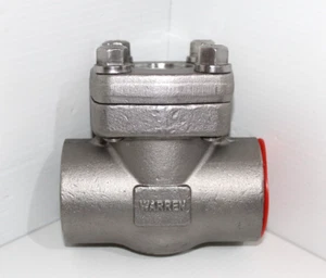⭐WARREN⭐2" F316L CLASS 800 STAINLESS SWING CHECK VALVE WELD FIG.803-16-S - Picture 1 of 15