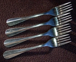 Rogers Stainless ~ 4 SALAD FORKS ~ VGC  China - Picture 1 of 2