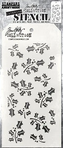 PLANTILLA CAPAS TIM HOLTZ - 10,5 cm x 21,5 cm - HOLLYBERRY, Navidad, Acebo - Imagen 1 de 1