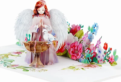 Angel Classic Pop Up Greeting Card - Image 1 of 4