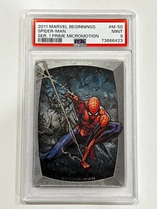 2011 Marvel Beginnings Series 1 Micromotion Prime #M-50 Spider-Man PSA 9 Mint😍 - Picture 1 of 2