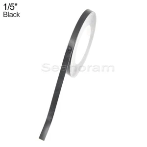 1/5" 5mm Negro Hágalo Usted Mismo Hogar Tienda Bar Pin Rayas Calcomanía Vinilo Cinta Adhesiva - Imagen 1 de 5