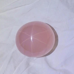 1100Ct 55x49.5x47.5 MM Natural Rose Quartz Crystal 6 Ray Star Oval Cabochon Gems - Picture 1 of 24