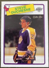 1988-89 O-pee-chee #182 Steve Duchesne RC Los Angeles Kings**Mint