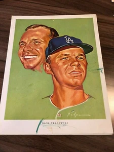 Dick Tracewski Los Angeles Dodgers Nick Volpe Print 1964 - Picture 1 of 1
