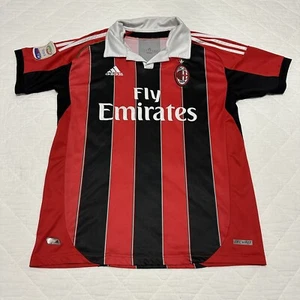 Adidas Fly Emirates AC Milan 2012 #10 Ibrahimovic Jersey Men's Medium Red Black - Picture 1 of 12