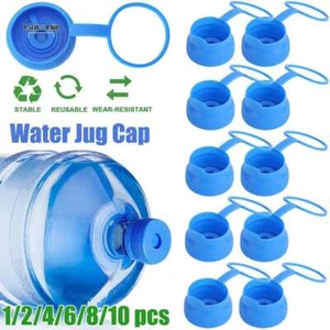Reusable Water Bottle Screw On Cap Replacement 55mm 3-5 Gallon Jug Lid No-leak - Picture 1 of 14