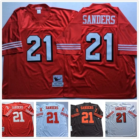 Vintage Deion Sanders #21 San Francisco 49ers Throwback Stitched Jersey Cover
