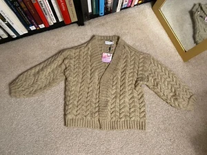 ChicWish Cardigan Sweater BEIGE Size Small CHIC WISH brown tan NEW! - Picture 1 of 10