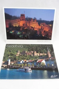 2 lot POSTCARD - HEIDELBERG Germany: Boating on Neckar, Castle Heidelberger - Bild 1 von 4