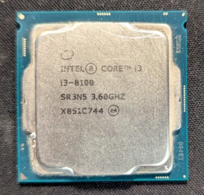 Intel Core i3-8100 CPU Processor 3.60 GHz Socket LGA 1151 - Image 1 of 2