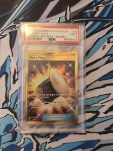 Fiery Flint (Secret) 76/70 Dragon Majesty Holo PSA 9- COMO NUEVO - Imagen 1 de 2