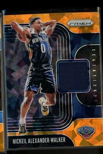 2019/20 Panini PRIZM Nickeil Alexander Walker RC Relic ORANCE ICE Jersey Patch - Picture 1 of 1