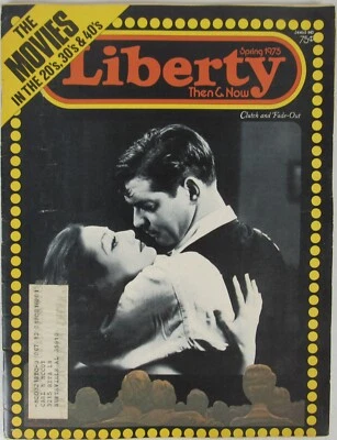 Liberty Then & Now Magazine Spring 1975 Douglas Fairbanks Clara Bow Clark Gable Foto 1 de 4