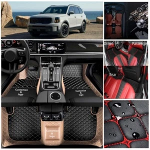 Foot Pads Fit Kia Telluride 2019-2025 Carpets Car Floor Mats FloorLiner Handmade - Picture 1 of 36
