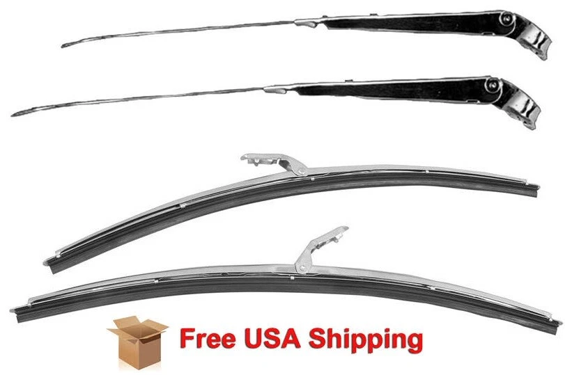 Brazos y escobillas pintados para limpiaparabrisas Chevrolet Camaro Pontiac Firebird SLV 1967-1969 Foto 1 de 1