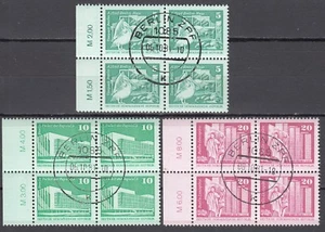 DDR 1980 Mi. Nr. 2483-2485 4er Block gestempelt LUXUS!!! (30480) - Bild 1 von 1