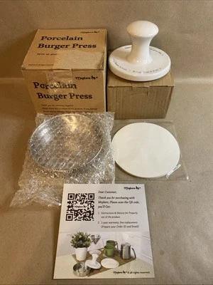 Prensa de hamburguesas de porcelana Meykers 5" prensa de hamburguesas hamburguesa molde anillo Foto 1 de 4