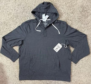 Abercrombie & Fitch Hoodie Shirt Men’s XXL 1/4 Button Pullover Long Sleeve - Picture 1 of 9