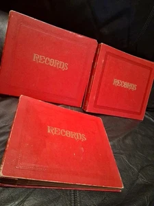 3 Vintage 7" 45-rpm Record Albums Holders Books 36 Records - Foto 1 di 3