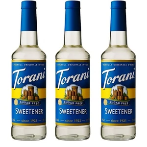 3-Pack Torani Sugar Free Sweetener Syrup 750ml – Zero Calories - Picture 1 of 1
