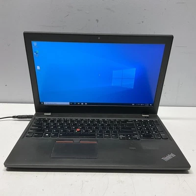 Lenovo ThinkPad T560 Intel Core i7-6600U @ 2.60GHz 4GB 128GB SSD Win 10 NO BATT - Image 1 of 4