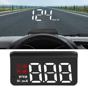 Car Glass HUD Digital Speedometer Projector Head Up Display OBD2 Overspeed Alarm - Picture 1 of 12