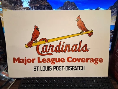 CARDINALS POSTER MAJOR LEAGUE COVERAGE ST. LOUIS POST-DISPATCH, 17" x 11 - Image 1 of 4