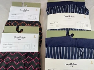 6 Pair Men’s Goodfellow & Co Woven Boxer Shorts Underwear Size Small 28-30 - Picture 1 of 17