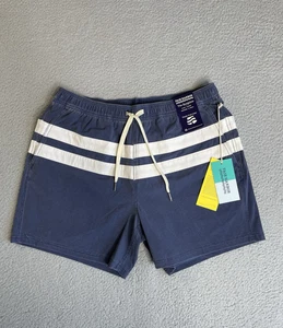 Fair Harbor Bungalow wasserabweisende Badehose Herren Large 5 Zoll blau maritim - Bild 1 von 13