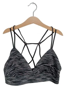 ABERCROMBIE & FITCH Reggiseno Sportivo Donna Nero Grigio (INT S) - Foto 1 di 3