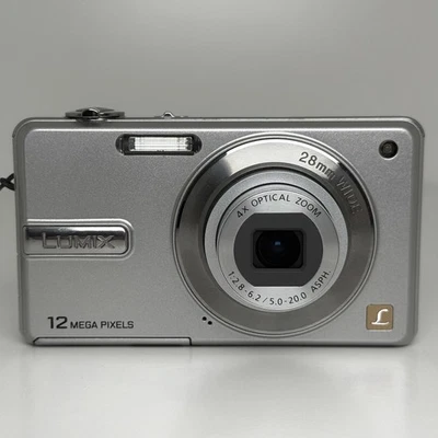 Panasonic LUMIX DMC-F3 Silver Compact Digital Camera + Battery TESTED & WORKING! - image 1 of 4