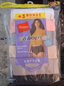 Damen Baumwolle Slips Höschen 9er Pack (P940BT) Größe 6 M (mehrfarbig) - Bild 1 von 2