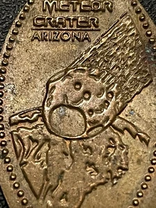 Cráter Meteor Arizona Cu centavo alargado #071689 - Imagen 1 de 3