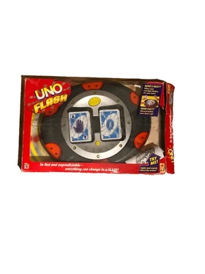 Uno Flash Electronic Card Game Mattel 2007 Family 107 Cards Tested Works - Image 1 of 4