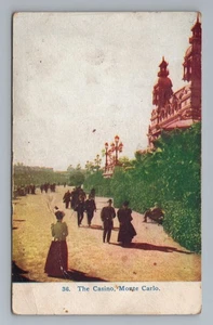 The Casino Monte Carlo One of the Most Elegant Edifices Vintage Postcard - Picture 1 of 2