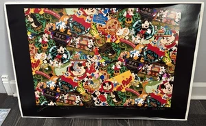 DISNEY KÜNSTLER KREATIVE GRAFIKDESIGNER SIGNIERT Millennium Days Pins Poster - Bild 1 von 3