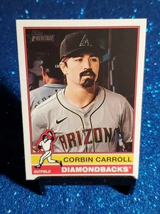 Béisbol Topps Heritage 2025 #232 Corbin Carroll Arizona Diamondbacks - Imagen 1 de 2
