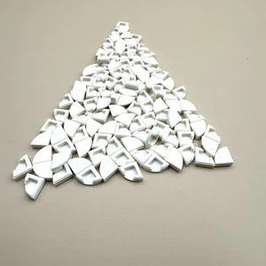 Lego Menge 105 weiße Viertel Runde Ecke Fliese # 25269 Stck. - Bild 1 von 5