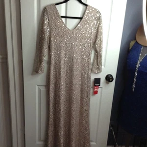 NWT Marina Sequined Gown,10, Mother of the Bride, Prom, Evening Event, Glam Chic - Picture 1 of 7