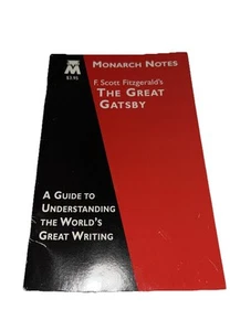 Monarch Notes F. Scott Fitzgerald’s The Great Gatsby - Picture 1 of 4