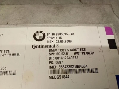 84109205895 modulo elettronico per BMW 3 (E90) 330 XD 2004 5442419 - Immagine 1 di 4