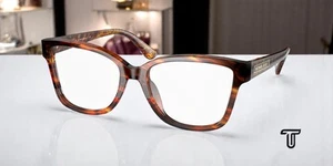 MICHAEL KORS MK4082 3669 Orlando Brown Tortoise Demo Lens 52 Women's Eyeglasses - Picture 1 of 7