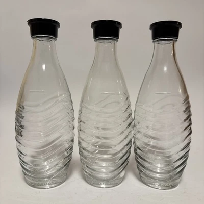 SodaStream Glaskaraffen 3x 0,6L /0,615L - Flaschen Für Sprudelwasser - Gebraucht - Bild 1 von 2