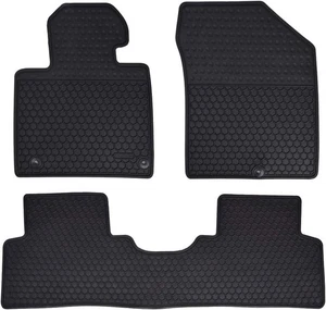 2019-2020 Hyundai Santa Fe Weather Floor Liners Mats (Megiteller) 3 Pcs. Rubber - Picture 1 of 5