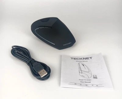 TECKNET Ergonomic Mouse, Rechargeable, Wireless, Silent 2.4GHz USB - Image 1 of 4