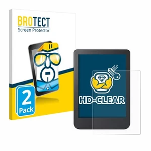 2x Display Schutz Folie für Kobo Clara 2E Zubehör Transparent - Bild 1 von 6